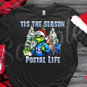 Postal life USPS Grinch tshirt